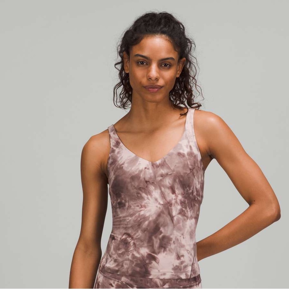 Lululemon Align Waist-Length Tank Top Diamond Dye Mink Bery